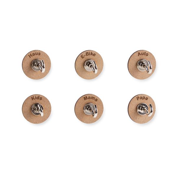 MAGhaken-Schlüssel-PIN Set 6 teilig
