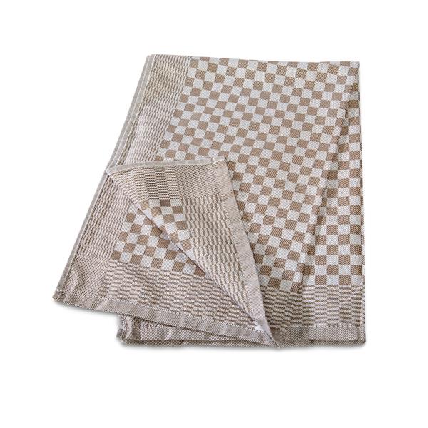 Baumwoll Grubenhandtuch Beige 50 x70 cm